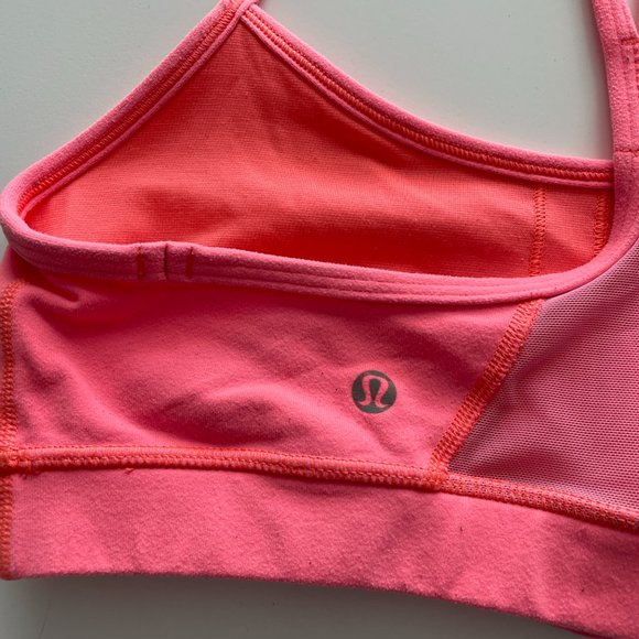 Lululemon Flow Y Bra IV Pullover Yoga Activewear Stretch Pink Boom Juice 8 - Picture 5 of 5